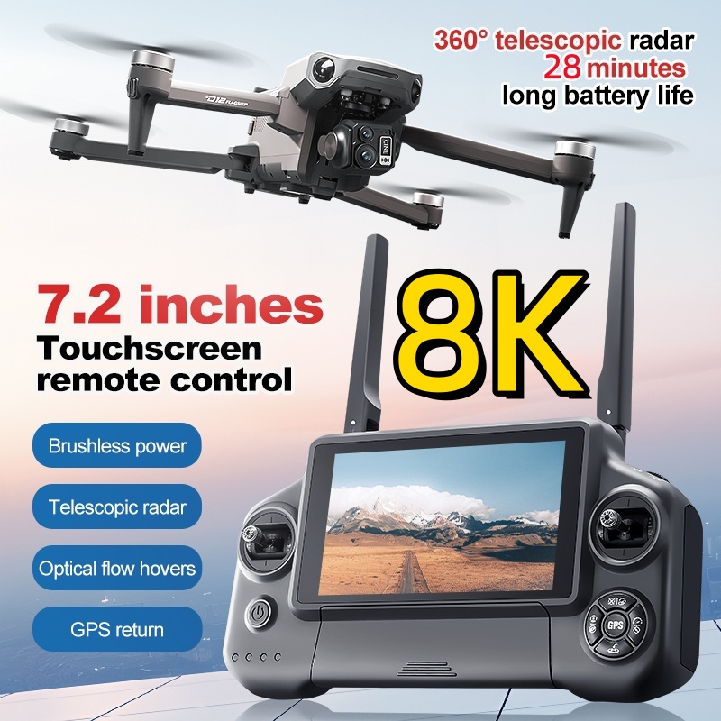 8K 3 Axis Gimbal Brushless 7.2 - Drone Gps Module recension och pris
