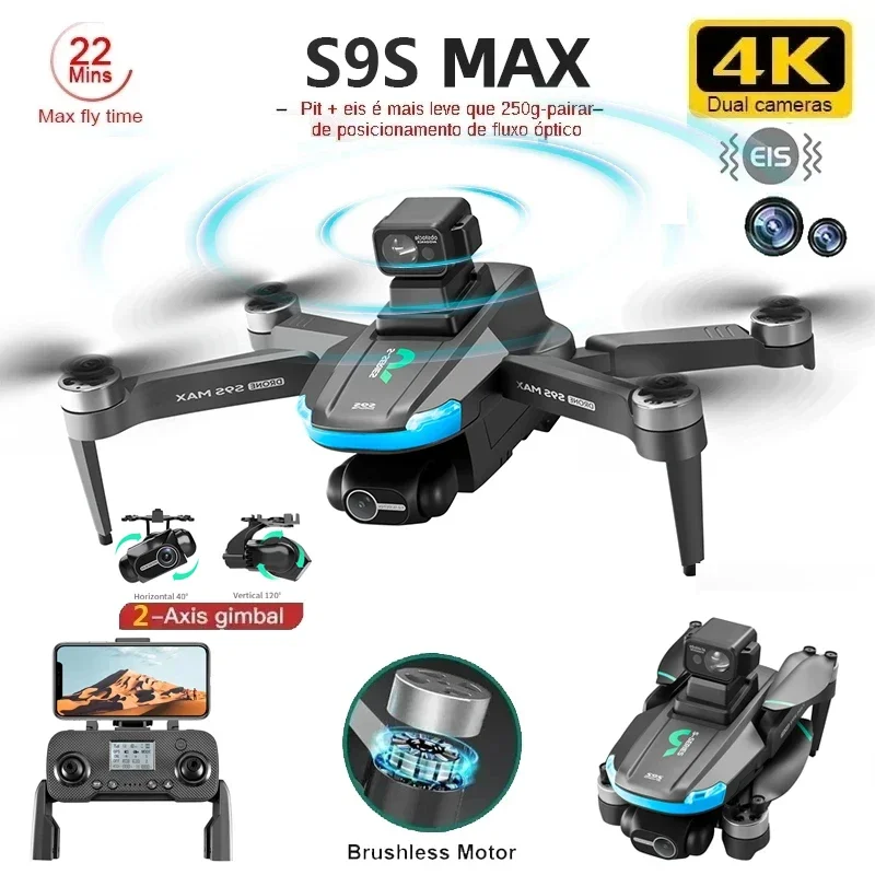 NEW S9S MAX MINI Drone 4K 2-Ax - Drone Gps Module recension och pris