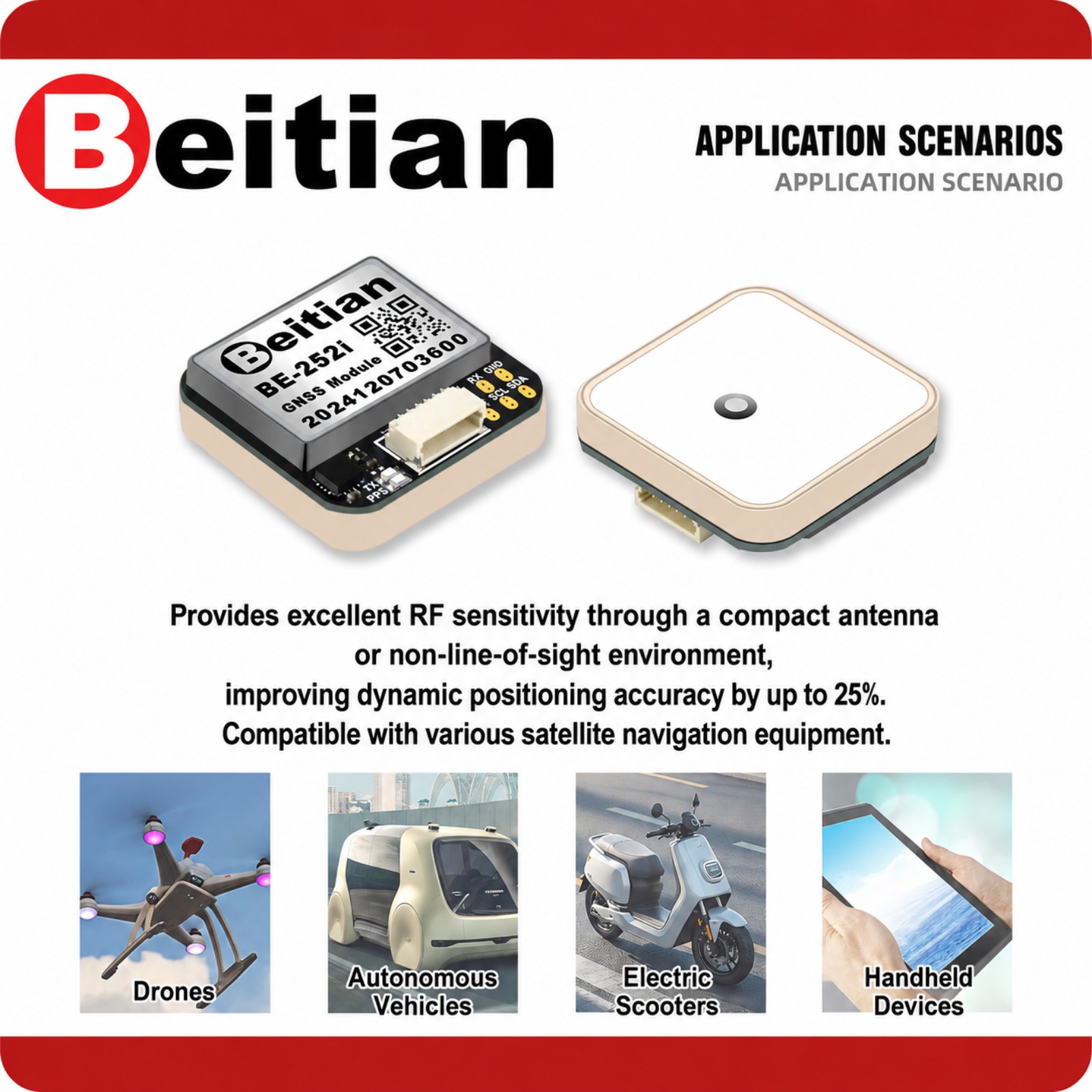 Beitian M10 Triple Mode GNSS C - Drone Gps Module recension och pris