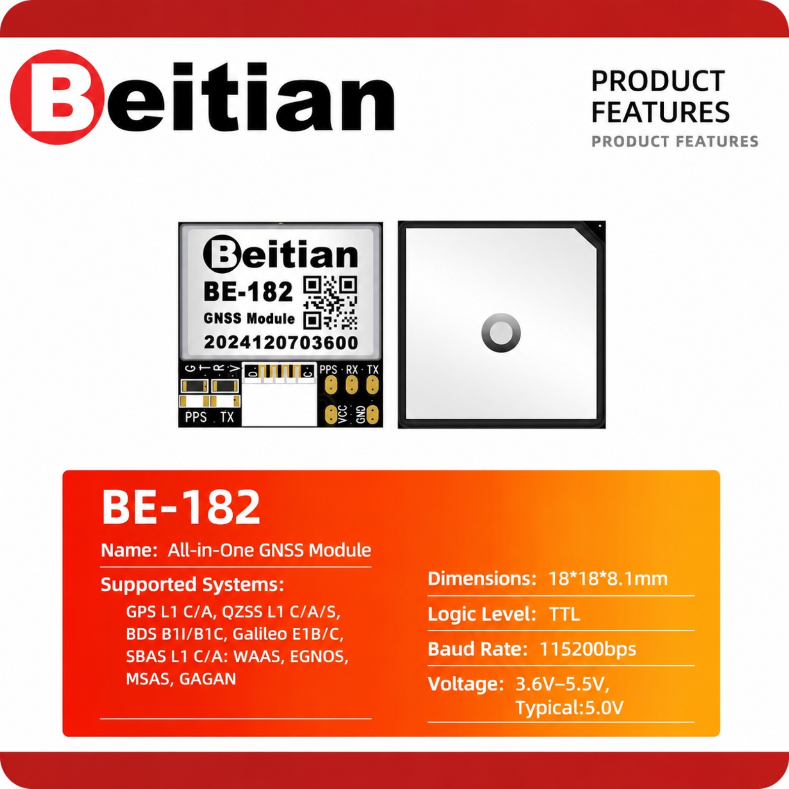 Beitian M10 Triple Mode GNSS C - Drone Gps Module recension och pris
