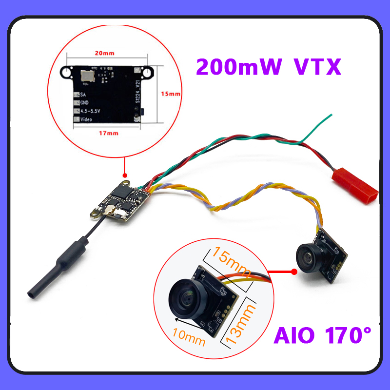 SLONWAKE 5.8G 1200TVL FPV Came - Drone Frame recension och pris